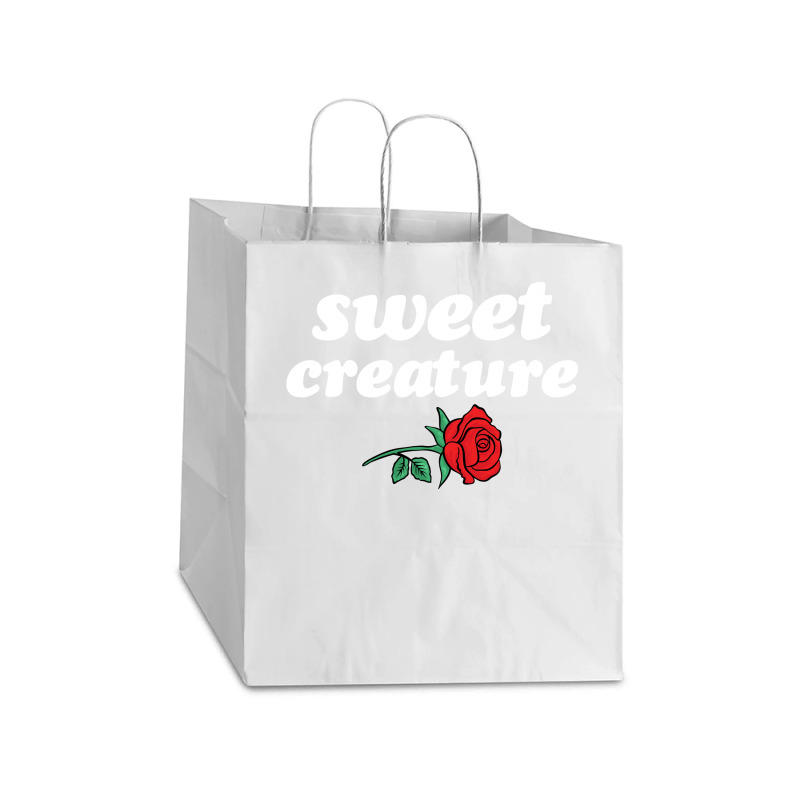 Sweet Creature White Take Out Paper Bag - 14 X 10 X 15 1/2 | Artistshot