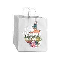 West Virginia In My Soul Take Out Paper Bag - 14 X 10 X 15 1/2 | Artistshot