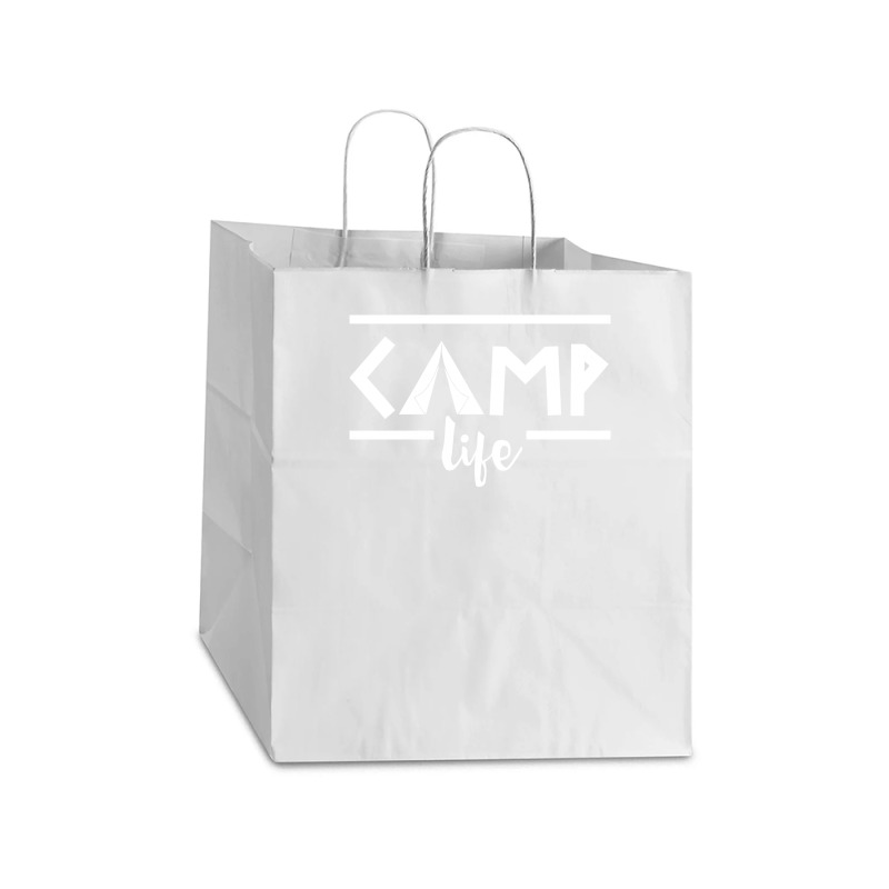 Camp Life Take Out Paper Bag - 14 X 10 X 15 1/2 | Artistshot