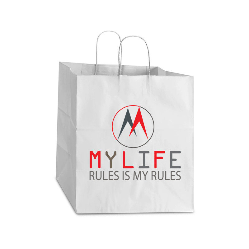 Life Tshirt Take Out Paper Bag - 14 X 10 X 15 1/2 | Artistshot