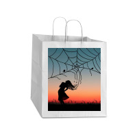 Spider Web Take Out Paper Bag - 14 X 10 X 15 1/2 | Artistshot