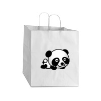 Panda Take Out Paper Bag - 14 X 10 X 15 1/2 | Artistshot