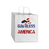 God Bless America Take Out Paper Bag - 14 X 10 X 15 1/2 | Artistshot