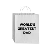 World's Greatest Dad Traveler Paper Bag -13 X 6 X 15 3/4 | Artistshot