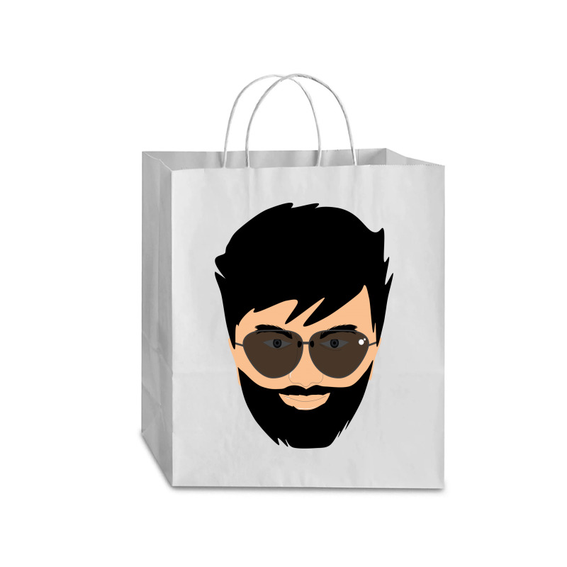 Bearded Face Traveler Paper Bag -13 X 6 X 15 3/4 | Artistshot