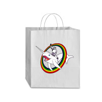 Narwhal Rainbow Funny Circus Traveler Paper Bag -13 X 6 X 15 3/4 | Artistshot