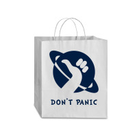 Space Dont Panic Traveler Paper Bag -13 X 6 X 15 3/4 | Artistshot