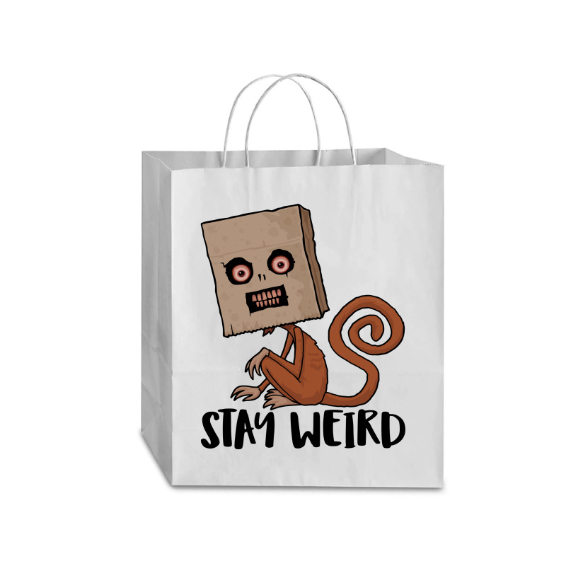 Stay Weird Sack Monkey Traveler Paper Bag -13 X 6 X 15 3/4 | Artistshot