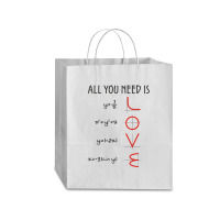 All You Need Is Love Equations Traveler Paper Bag -13 X 6 X 15 3/4 | Artistshot