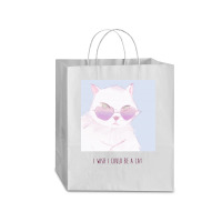 I Wish I Could Be A Cat Traveler Paper Bag -13 X 6 X 15 3/4 | Artistshot