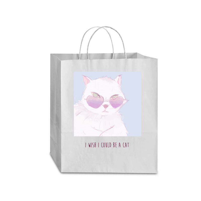 I Wish I Could Be A Cat Traveler Paper Bag -13 X 6 X 15 3/4 | Artistshot