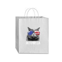 Cat 4th Of July Mug Meowica Merica Men Usa American Flag Traveler Paper Bag -13 X 6 X 15 3/4 | Artistshot