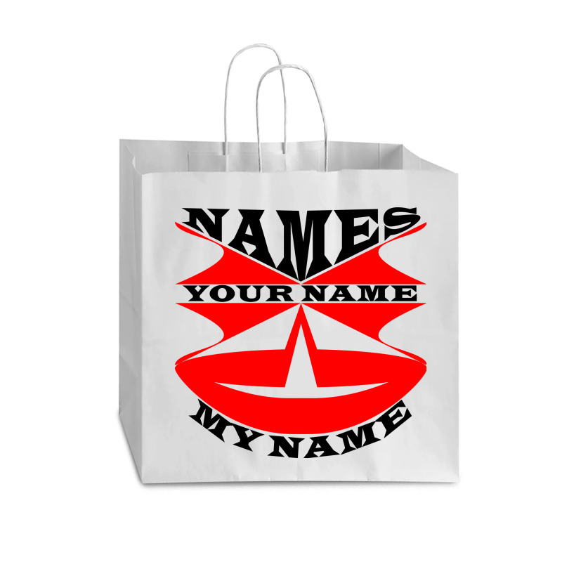 Names Design Vogue Paper Bag - 16 X 6 X 12 | Artistshot