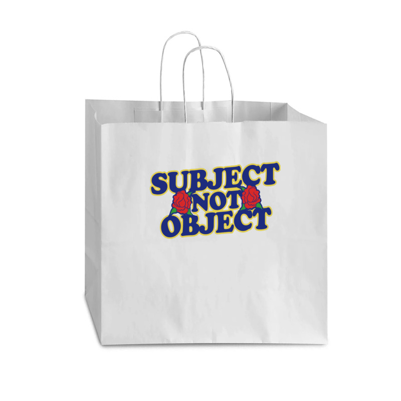 Subject Not Object Vogue Paper Bag - 16 X 6 X 12 | Artistshot