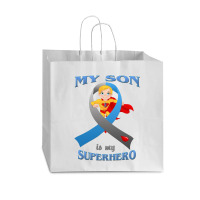 Diabetes My Son Is My Superhero Vogue Paper Bag - 16 X 6 X 12 | Artistshot