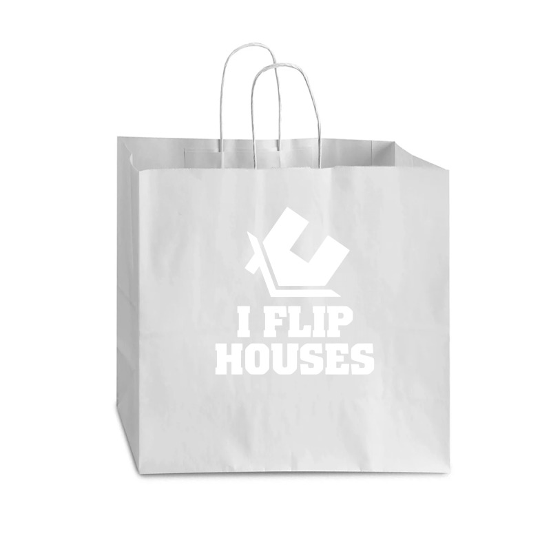 I Flip Houses Vogue Paper Bag - 16 X 6 X 12 | Artistshot