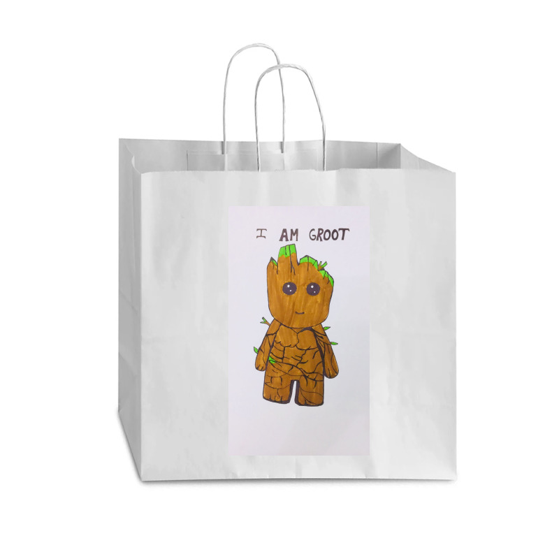 Groot Add Your Name Vogue Paper Bag - 16 X 6 X 12 | Artistshot