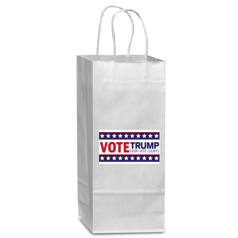 Vote Trump Wine Paper Bag - 5 1/2 X 3 1/4 X 13 | Artistshot