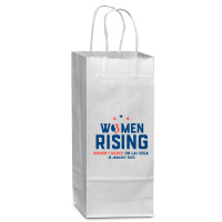 Women's Rising   Women's March On Las Vegas 2 Wine Paper Bag - 5 1/2 X 3 1/4 X 13 | Artistshot