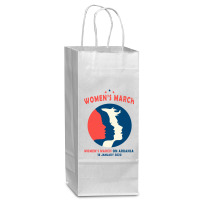 Women's March On Arkansas Wine Paper Bag - 5 1/2 X 3 1/4 X 13 | Artistshot