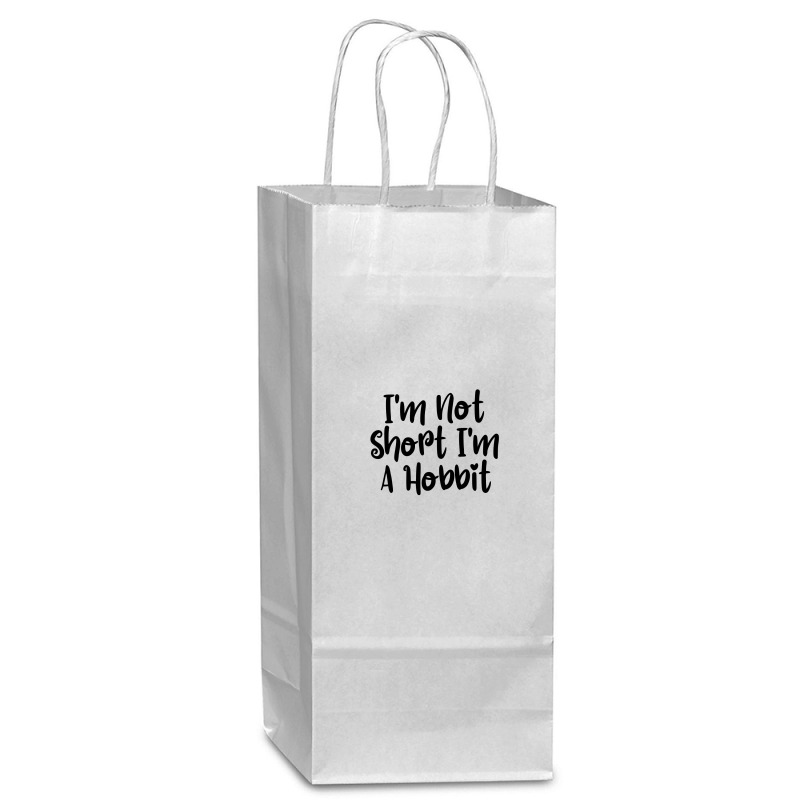 I'm Not Short I'm A Hobbit Wine Paper Bag - 5 1/2 X 3 1/4 X 13 | Artistshot