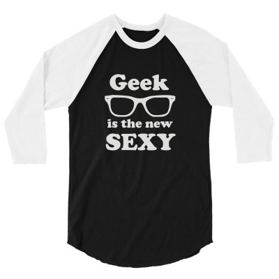 Geek 3/4 Sleeve Shirt Designed By Nissashot