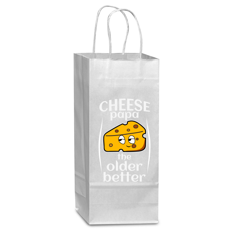 Cheese Papa Wine Paper Bag - 5 1/2 X 3 1/4 X 13 | Artistshot