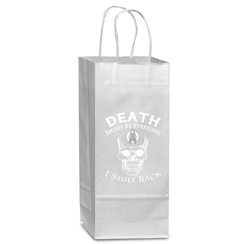 Diabetes Death Smiles At Everyone I Smile Back Wine Paper Bag - 5 1/2 x 3 1/4 x 13 by hoainv | Artistshot