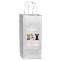 My Favorite Peeps Call Me Grandma For Dark Wine Paper Bag - 5 1/2 X 3 1/4 X 13 | Artistshot