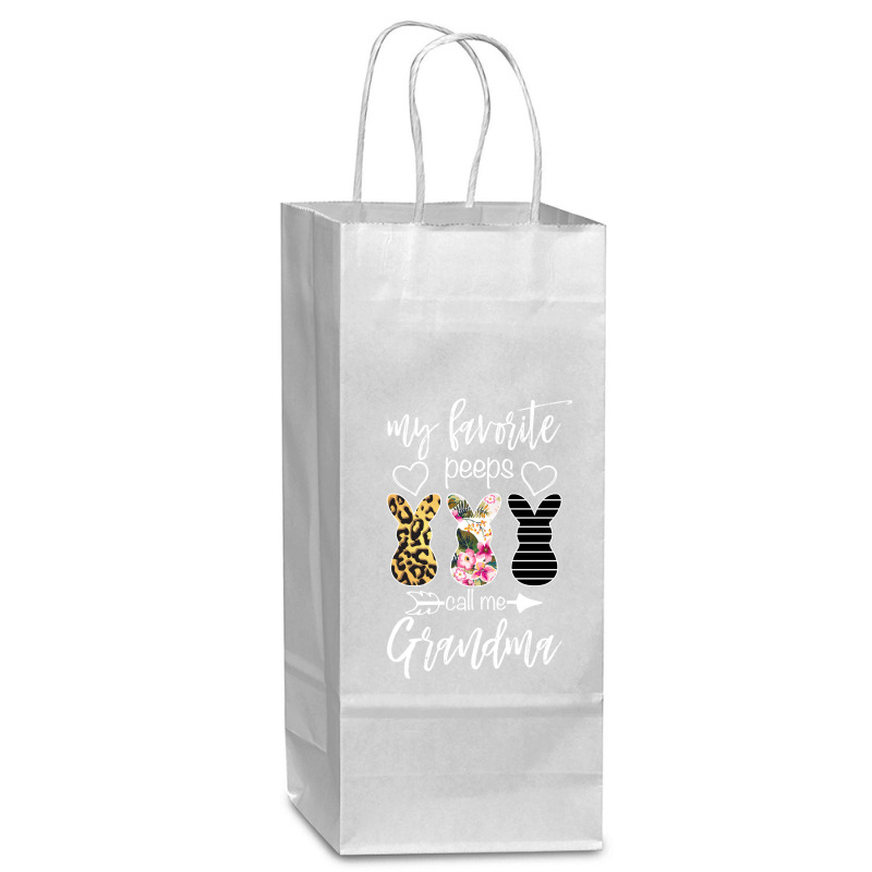 My Favorite Peeps Call Me Grandma For Dark Wine Paper Bag - 5 1/2 X 3 1/4 X 13 | Artistshot