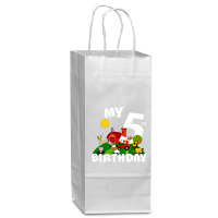 5 Year Old Farm My 5th Birthday Wine Paper Bag - 5 1/2 X 3 1/4 X 13 | Artistshot