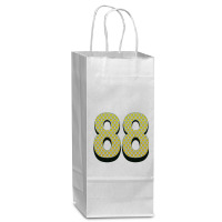 88 Smiley Face Wine Paper Bag - 5 1/2 X 3 1/4 X 13 | Artistshot