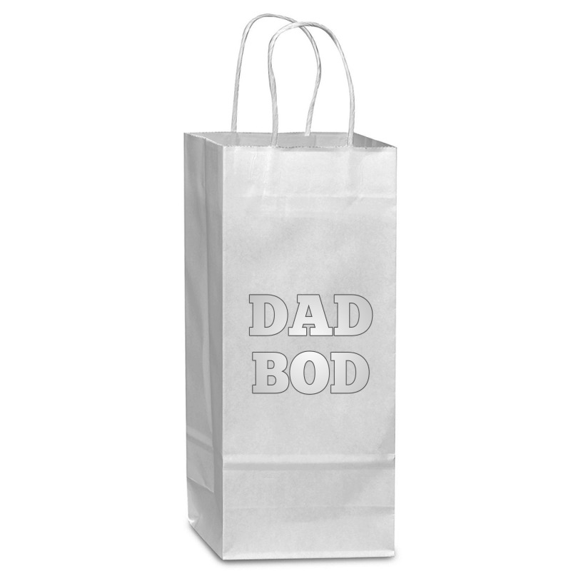 Dad Bod Wine Paper Bag - 5 1/2 X 3 1/4 X 13 | Artistshot