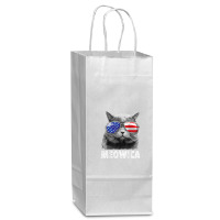 Cat 4th Of July Mug Meowica Merica Men Usa American Flag Wine Paper Bag - 5 1/2 X 3 1/4 X 13 | Artistshot