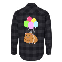 Guinea Pig Balloon For Guinea Pig Lover Flannel Shirt | Artistshot