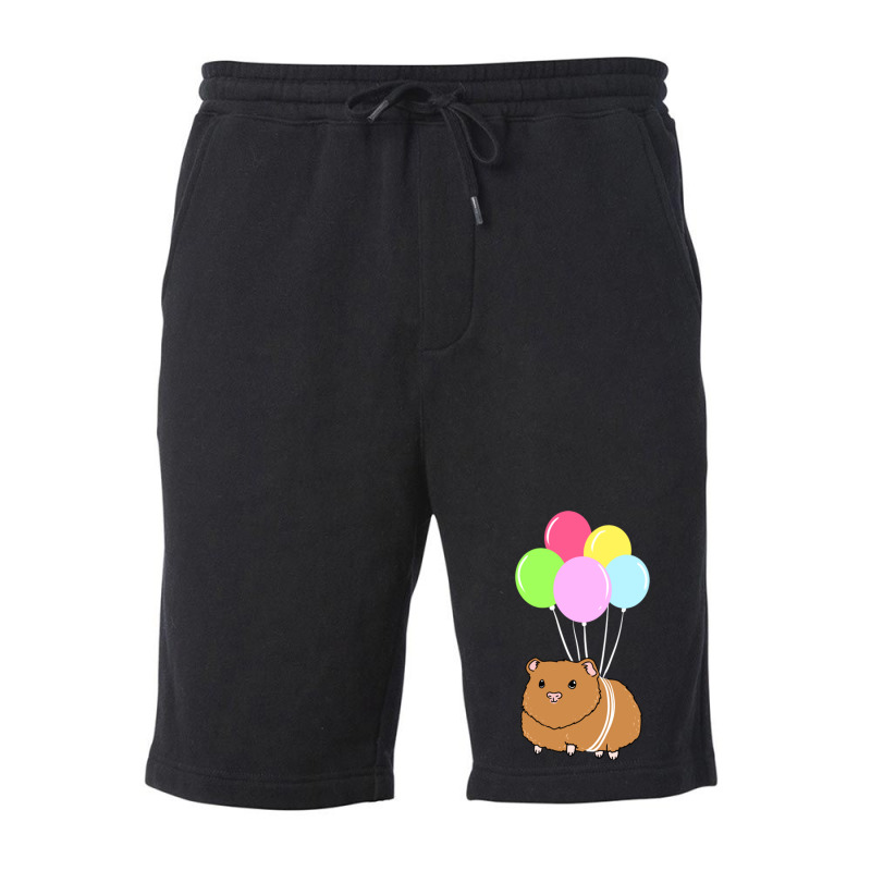 Guinea Pig Balloon For Guinea Pig Lover Fleece Short | Artistshot