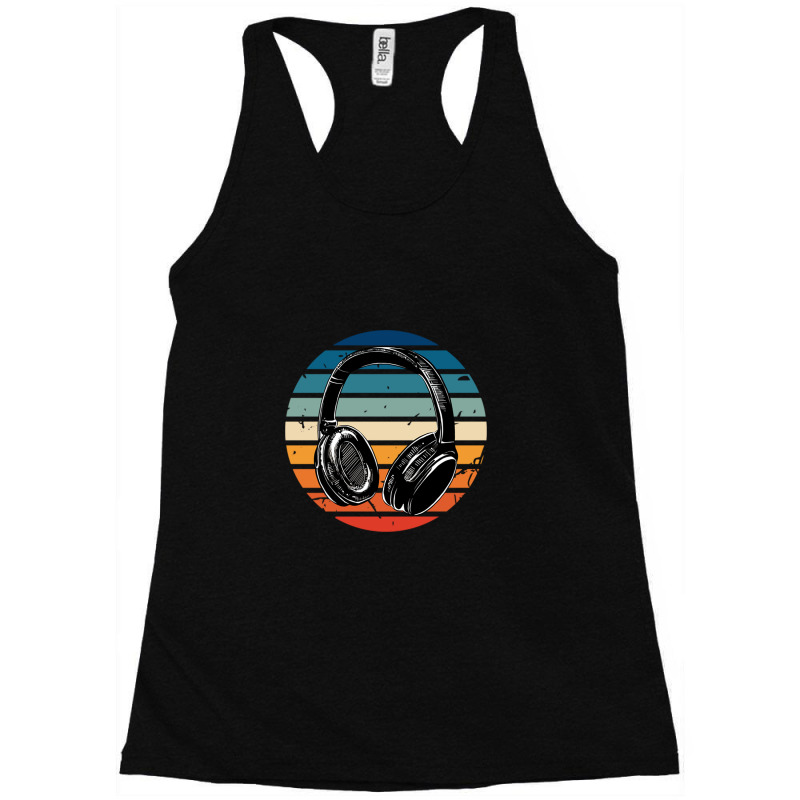 Vintage Earphone Racerback Tank by micell | Artistshot