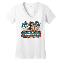 Oh My Stars Farm Animals Women's V-neck T-shirt | Artistshot