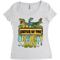 Sister Of The Birthday Boy Women's Triblend Scoop T-shirt | Artistshot