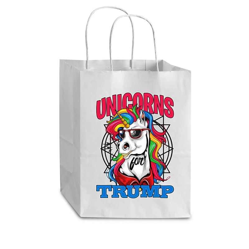 Unicorns For Trump Cub Paper Bag - 8 X 4 1/2 X 10 1/4 | Artistshot