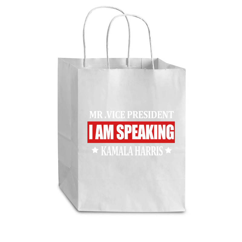 I Am Speaking Cub Paper Bag - 8 X 4 1/2 X 10 1/4 | Artistshot