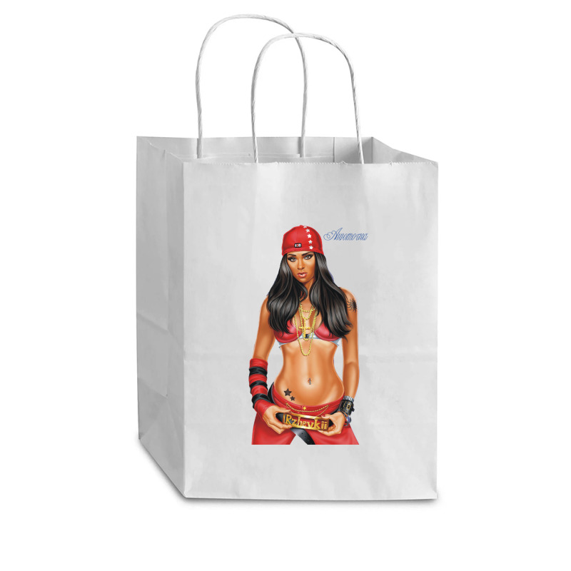 Hip Hop Cool Woman Cub Paper Bag - 8 X 4 1/2 X 10 1/4 | Artistshot