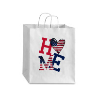 American Flag Home Debie Paper Bag - 10 X 5 X 13 | Artistshot