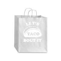 Let's Talk About It Tacos Funny Debie Paper Bag - 10 X 5 X 13 | Artistshot