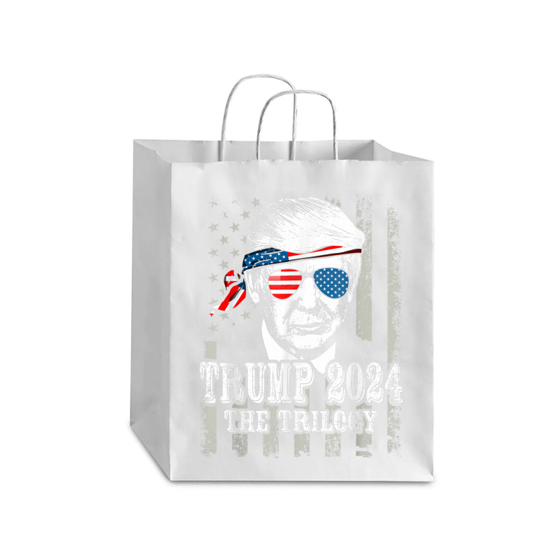 Trump 2024 The Trilogy Debie Paper Bag - 10 X 5 X 13 | Artistshot