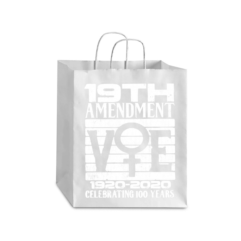 19th Amendment   Vote Celebrating 100 Years Debie Paper Bag - 10 X 5 X 13 | Artistshot