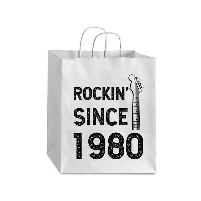 Gift For 40 Year Old: Classic Rock 1980 40th Birthday Debie Paper Bag - 10 X 5 X 13 | Artistshot