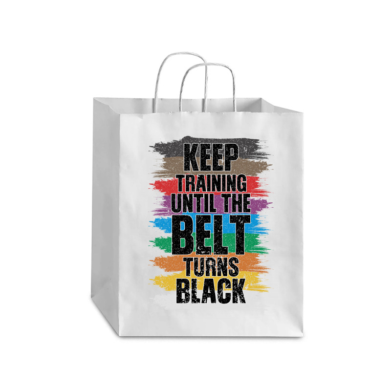 Black Belt Martial Art Training Karate Taekwondo Debie Paper Bag - 10 X 5 X 13 | Artistshot