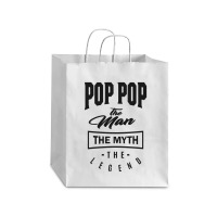 Pop Pop The Myth The Legend Debie Paper Bag - 10 X 5 X 13 | Artistshot