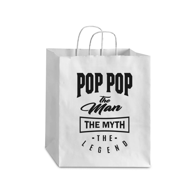 Pop Pop The Myth The Legend Debie Paper Bag - 10 X 5 X 13 | Artistshot